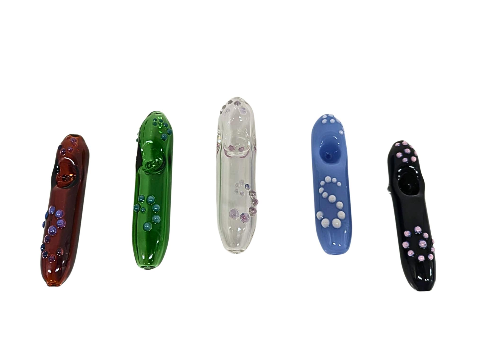 Grasshopper Glass - Locally Made Glassware - Steam Roller Pipe - Assorted Colours