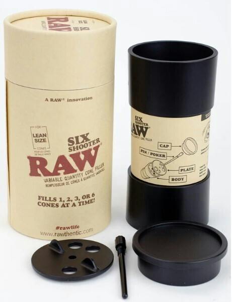 Raw Six Shooter Cone Filler - Lean Cones Size