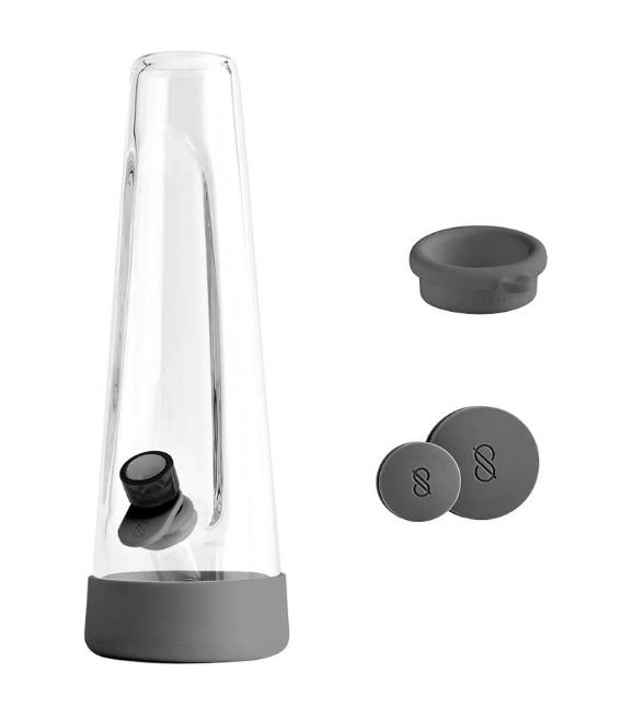 10" Session Goods Water Pipe with Silicone Base - Charcoal Base