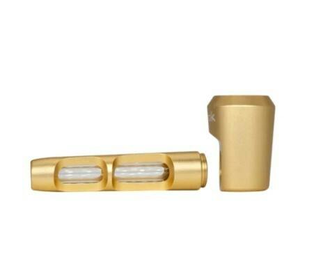 Ongrok Aluminium Glass Spoon Pipe - Gold