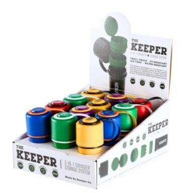 Hemper Two Tone 3-in-1 Grinder + Storage Container