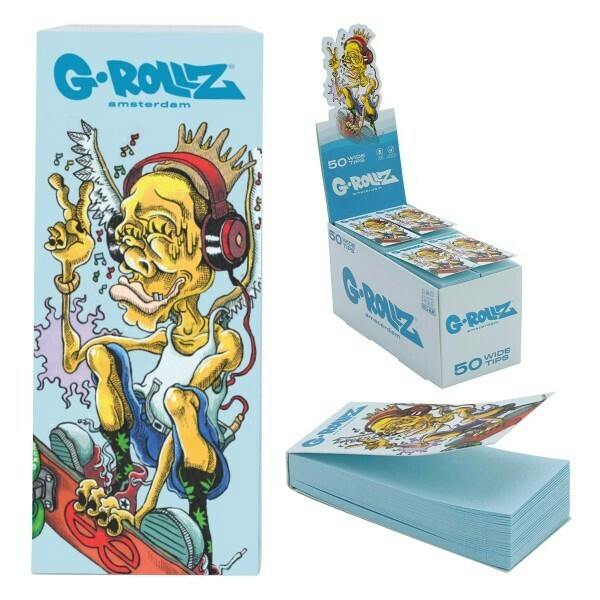 G-Rollz Filter Tips - 'Skate Goblin' Blue Filter Tips