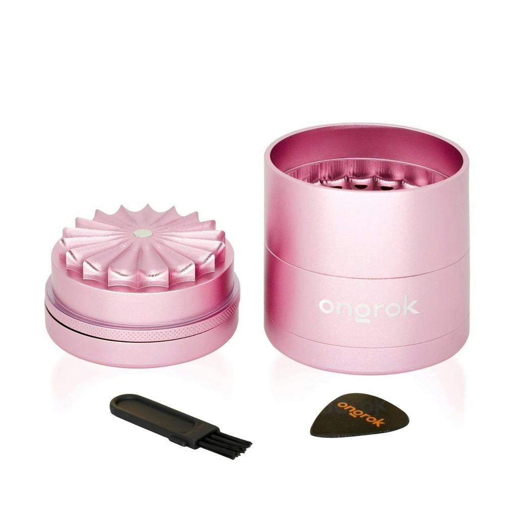 Ongrok 5pc 60mm Grinder (Flower Petal Teeth) - Rose Gold