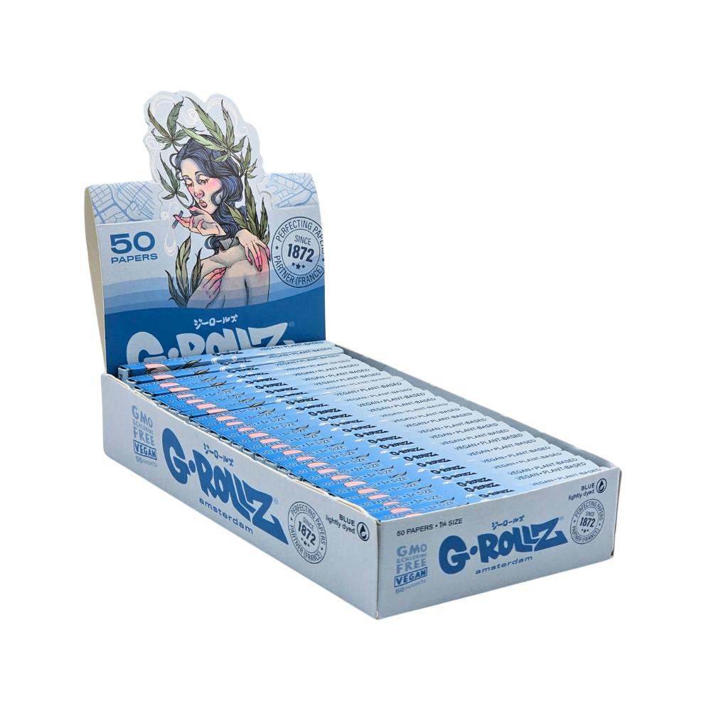 G-Rollz Rolling Papers - 'Eve' 11/4 Rolling Paper - Blue
