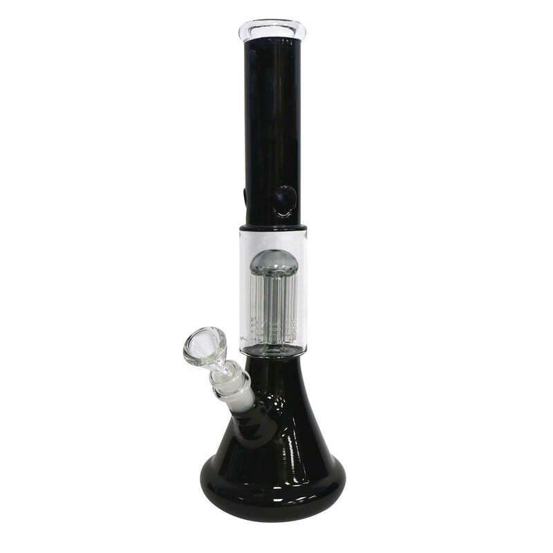 14" Infyniti Brand Water Pipe with Tree Perc and Ice Catcher - Black
