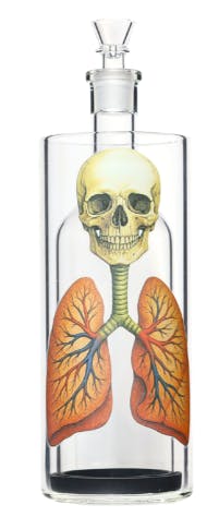 Arsenal Gravity Bong - 11" Skull & Lungs