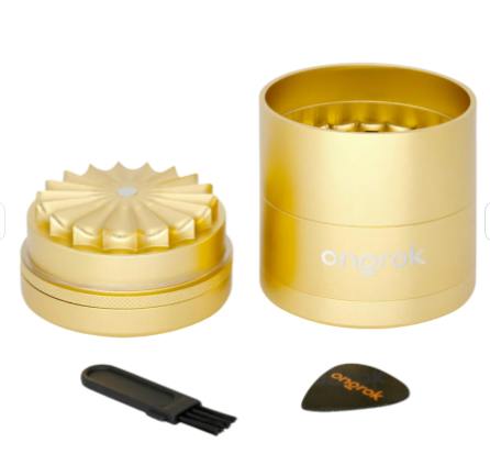 Ongrok 5pc 60mm Grinder (Flower Petal Teeth) - Gold