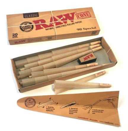 RAW Paper Cones - 98 Special - 20 pack