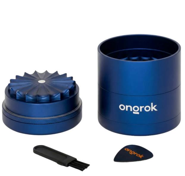 Ongrok 5pc 60mm Grinder (Flower Petal Teeth) - Blue