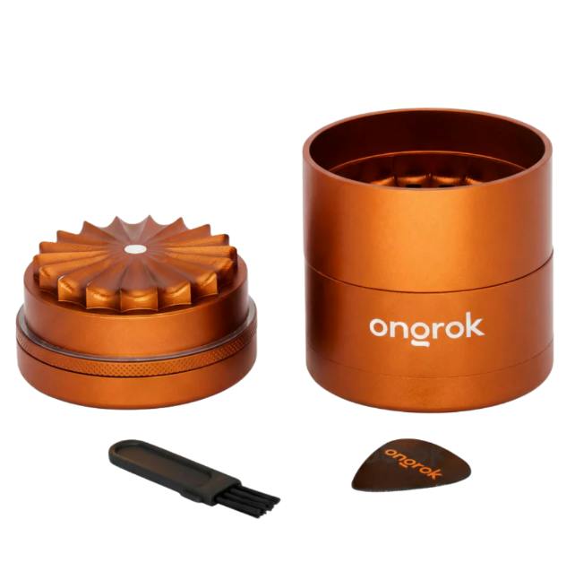 Ongrok 5pc 60mm Grinder (Flower Petal Teeth) - Orange