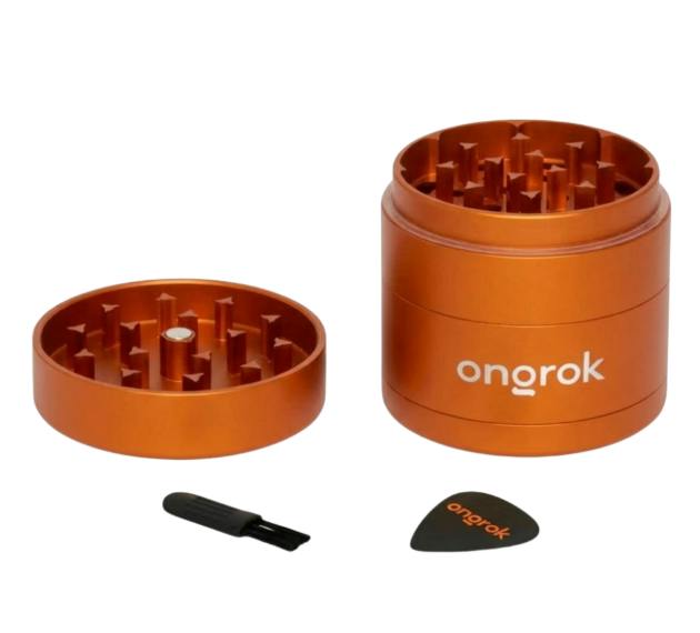 Ongrok 4pc 55mm Grinder - Orange