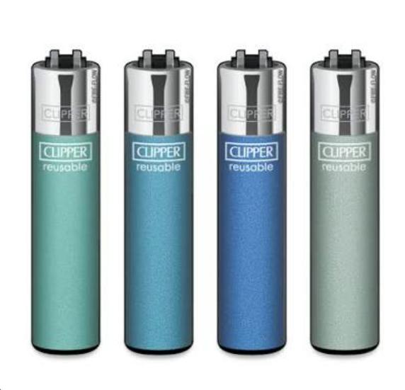 Clipper Lighter - Metallic Aqua