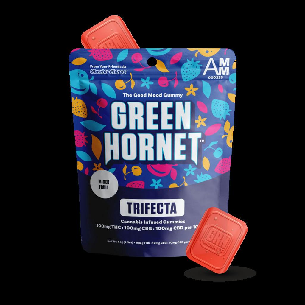 Green Hornet Gummies | TRIFECTA GUMMIES | 100MG