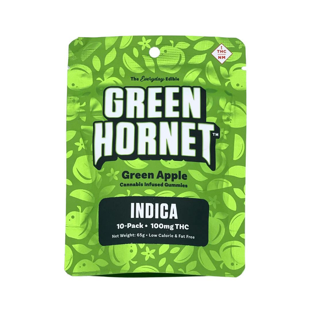 Green Hornet Gummies | GREEN APPLE- INDICA | 100MG