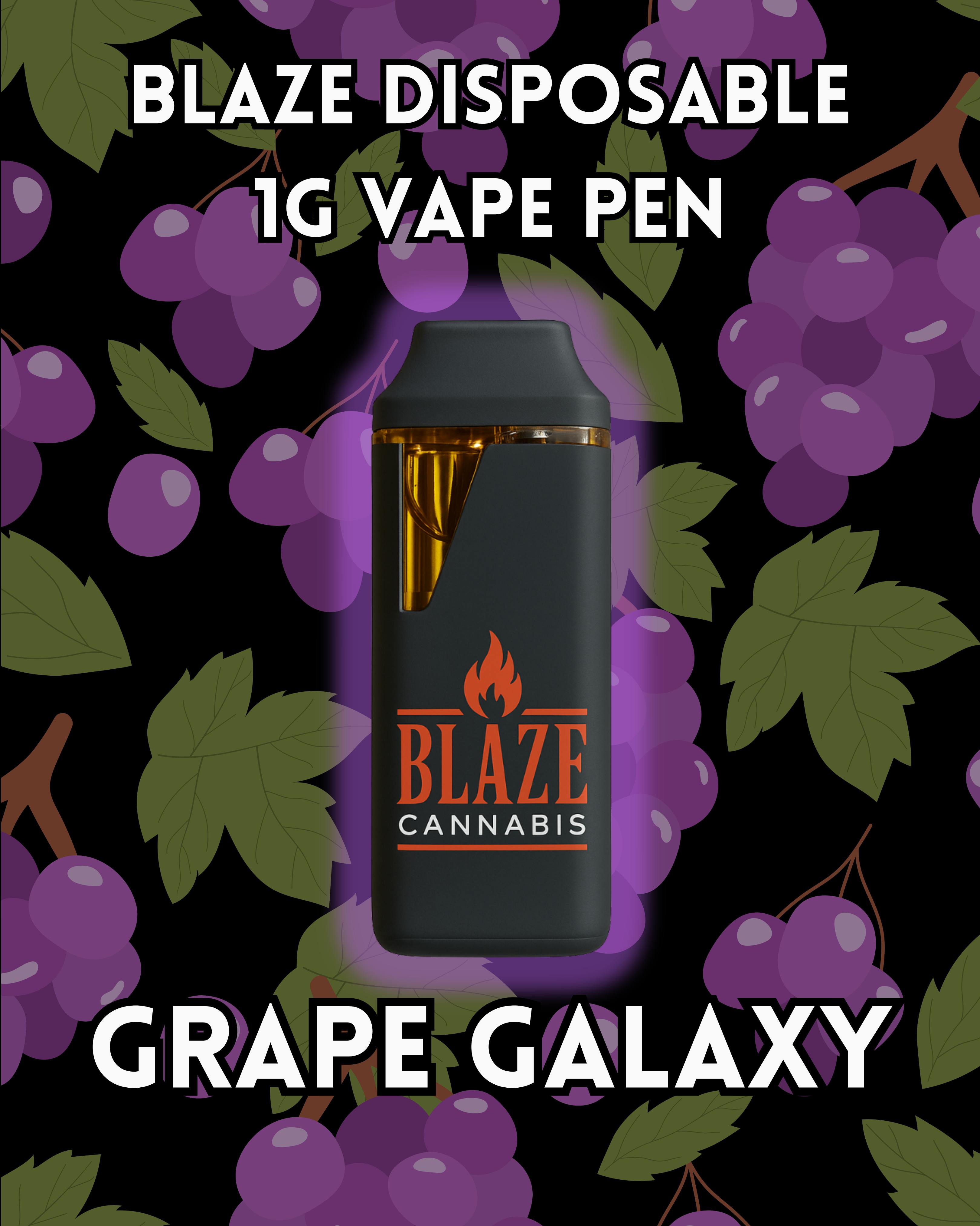 Blaze LD Disp. Grape Galaxy (I) 1g at Clifton Bakery