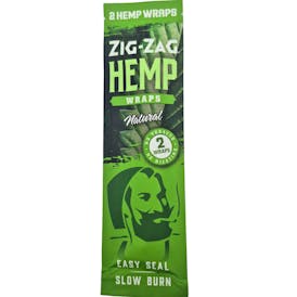 Zig Zag Hemp Wraps - Natural 2pk