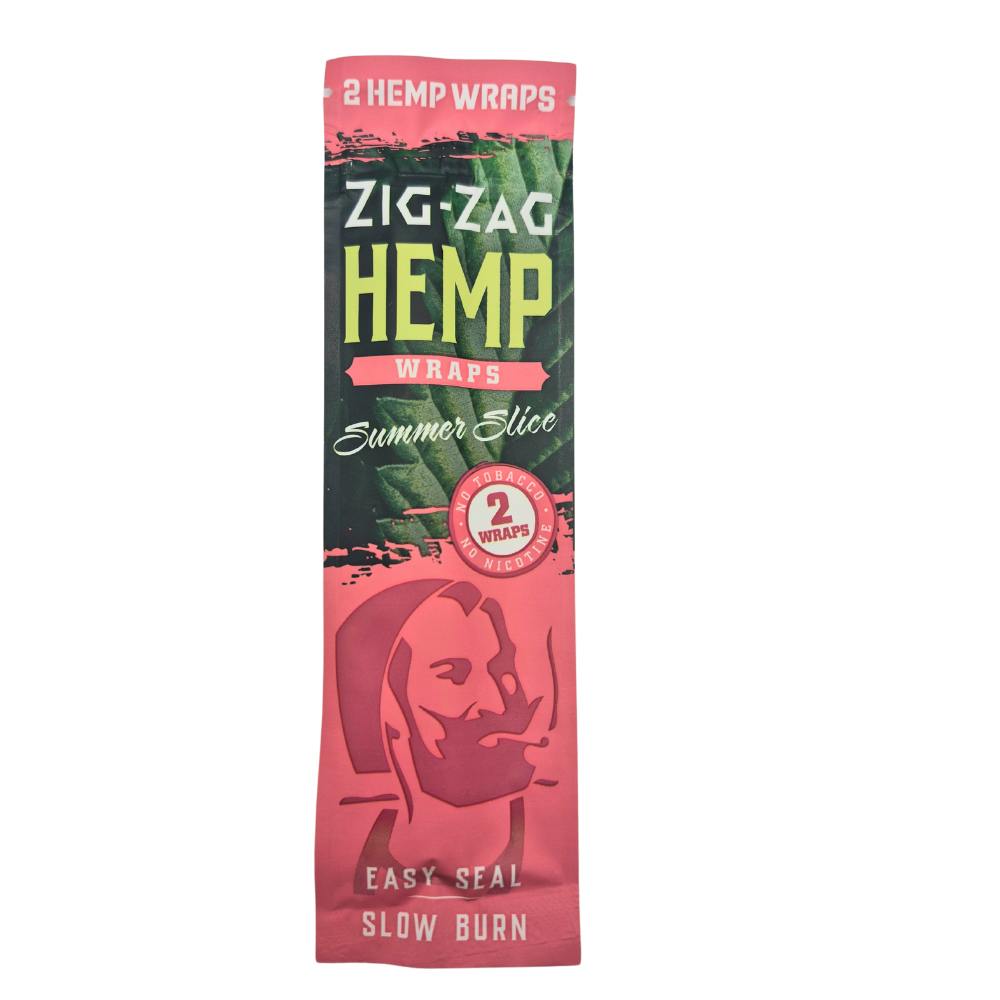 Zig Zag Hemp Wraps 2pk - Summer Slice