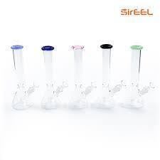 8in Accented Lip Beaker Bong Various Colors