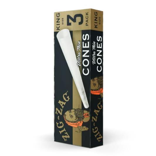 Zig Zag King Size Cones 3pk - Ultra Thin