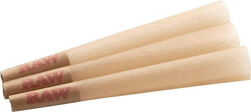 Raw Papers 2 Single Raw Cones Each