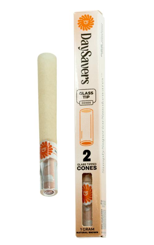 Day Savers 2pk Glass Tipped Cones - Natural Brown Each