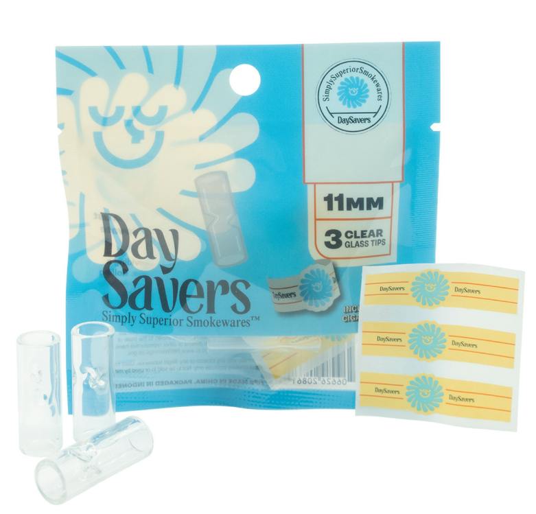 Day Savers 3pk Glass Tips + Cigar Bands Each