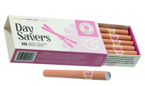 Day Savers 10pk Pink Hemp Tubes + Spiral Filter Each