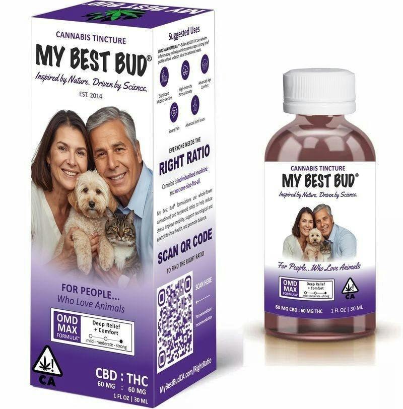 My Best Bud OMD Max Animal CBD Tincture 30ml