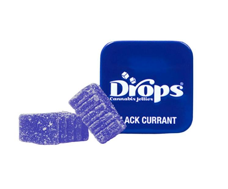 Drops Black Currant 1:1:1 THC:CBD:CBN Live Rosin Gummies 2pk