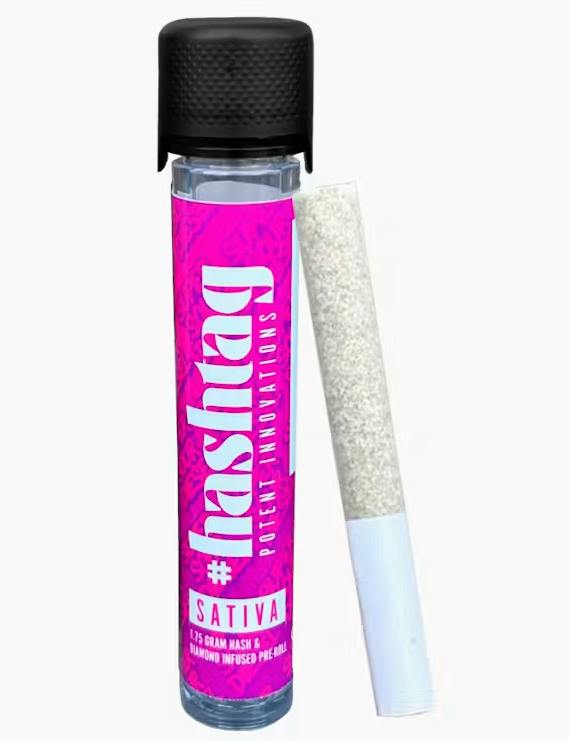 #HashTag Strawberry Cough Hash Infused Pre-Roll 1.75g