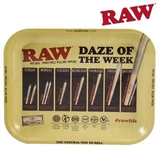 RAW - Metal Rolling Tray - Large - Daze of the Week