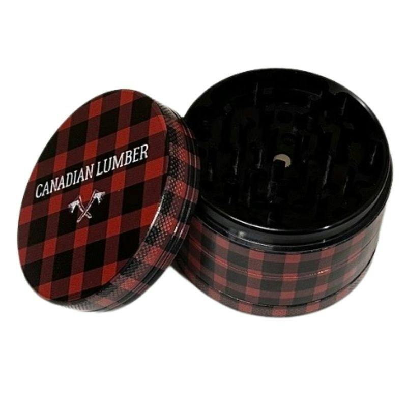Canadian Lumber 4 Piece Metal Grinder - 2.5" Plaid