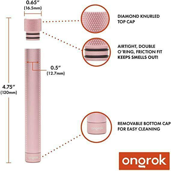 Premium Doobie / Storage Tube Rose Gold