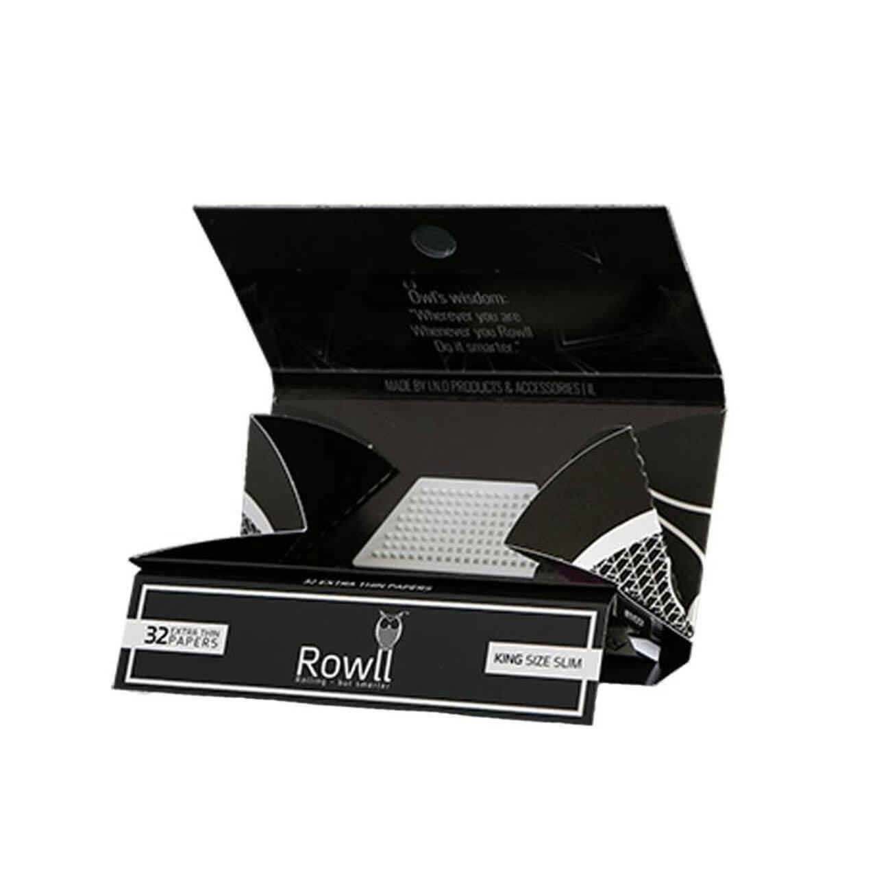 ROWLL King Size Extra Slim w/Filters, Grinder, Rolling Station