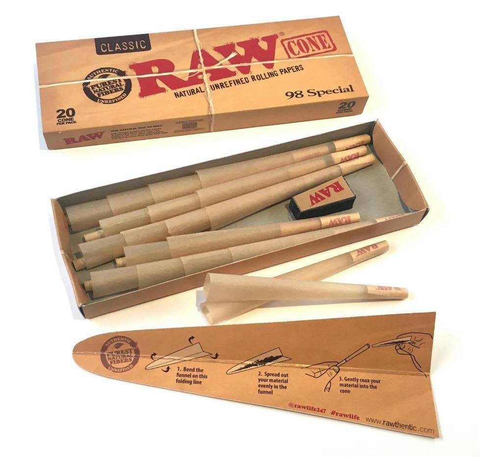 Raw: 98 Special Pack of 20 Cones