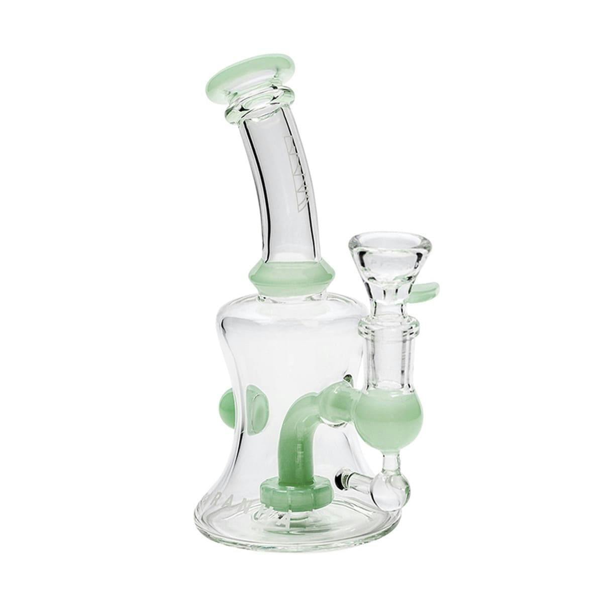 Piranha: Jade Green Glass 6" Hourglass Dab Rig
