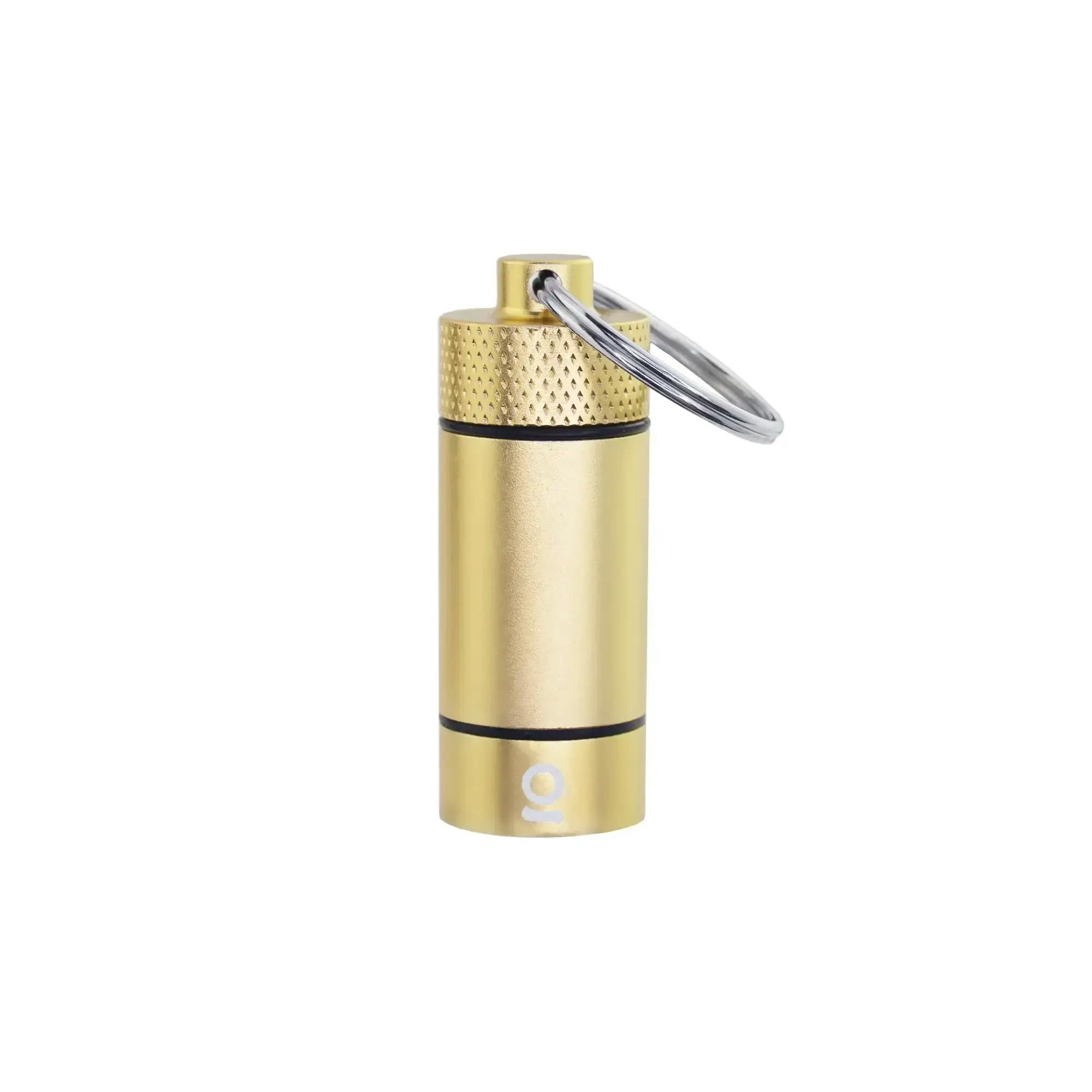 KEYCHAIN Gold Flower Storage Bullet