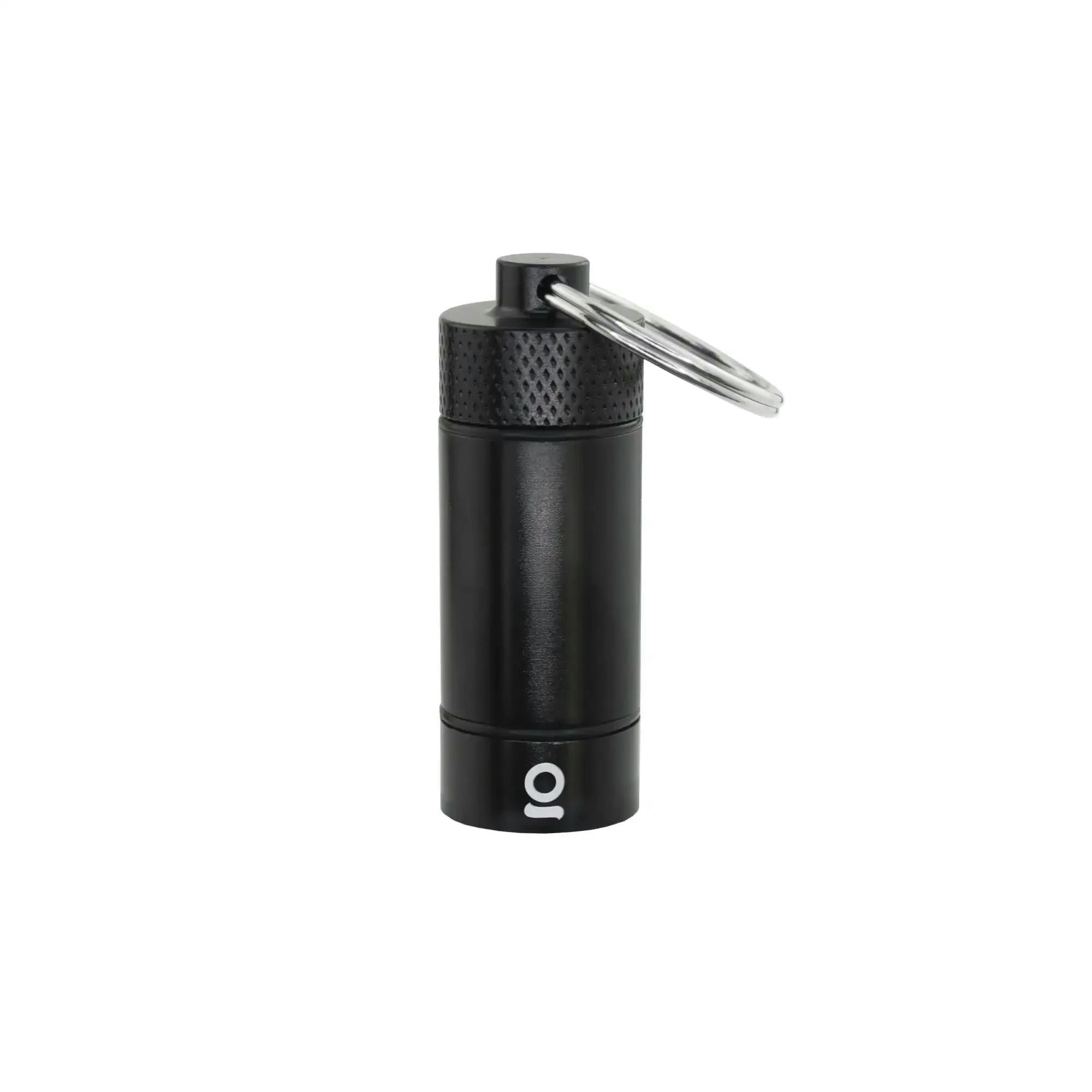 KEYCHAIN Black Flower Storage Bullet
