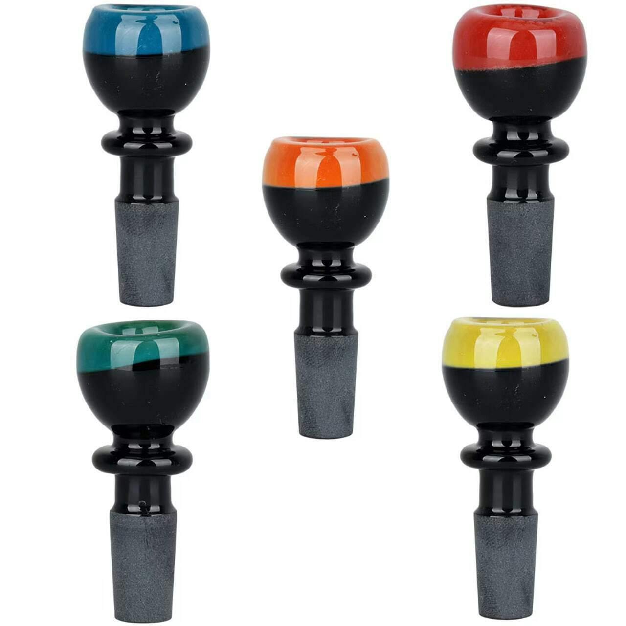Two-Tone Topped Off Bowls 14mm Asst. Colours