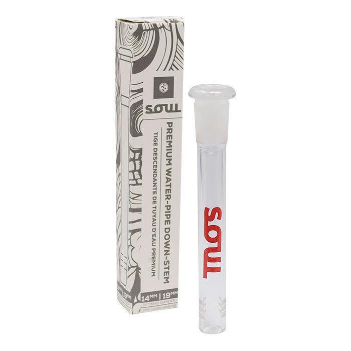 Soul Glass: 4" Assorted Colours Lettering Downstem