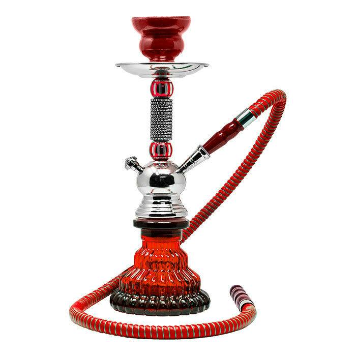 Maple: Beaded Design Red Hookah 12 Inches