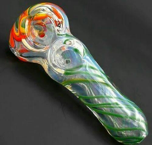 Double Bowl Glass Pipe - Pipe with 2 bowls
