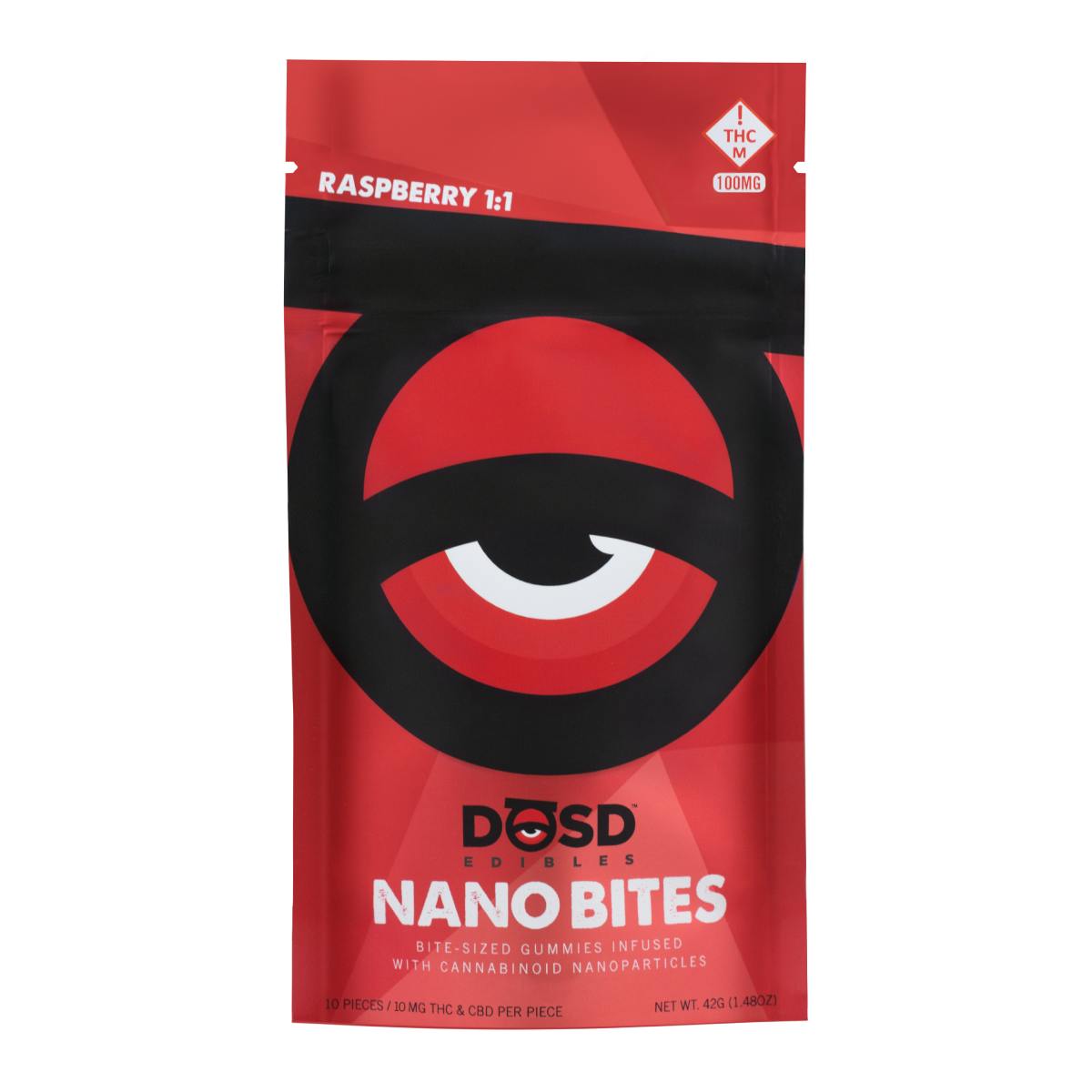 Dosd -Edible -Indica - Raspberry 1:1 - 250mg - 250mg