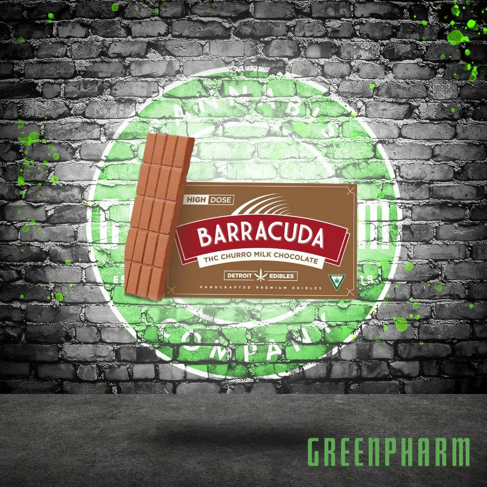 Detroit Edibles Barracuda Bar Churro Milk Chocolate