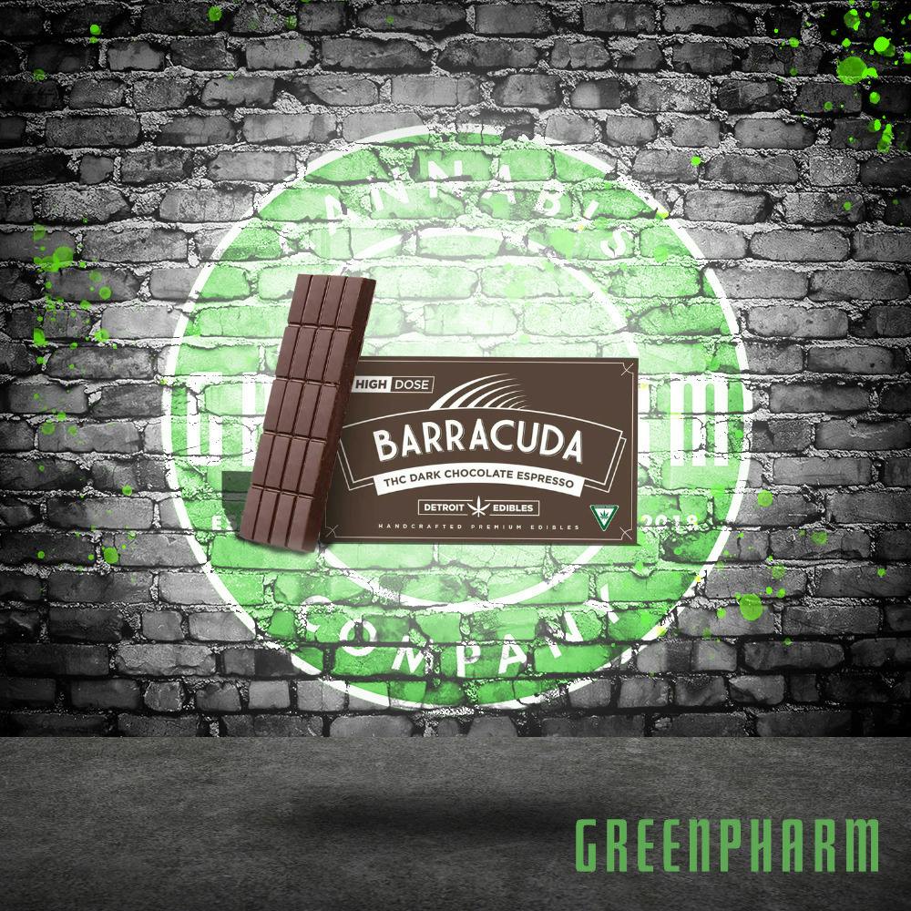 Detroit Edibles Barracuda Bar Dark Chocolate Espresso