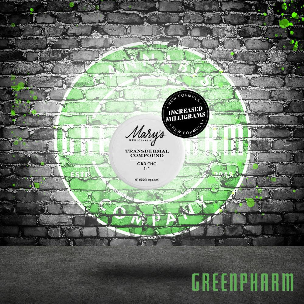 Mary's Medicinals | Relief | 500MG CBD : 500MG THC Transdermal Compound Topical