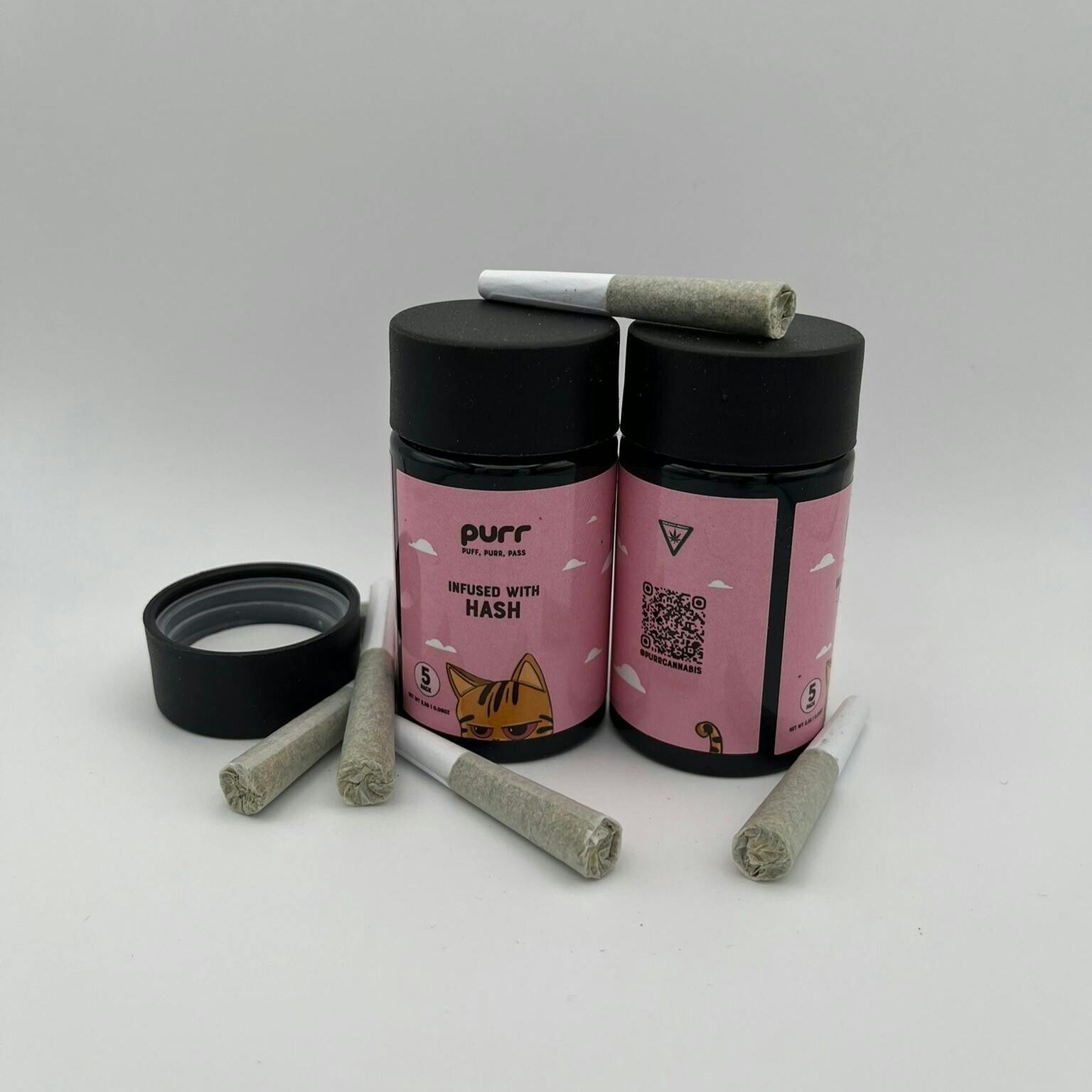 Purr | .5G Baby Hash Infused Pre-Rolls 5 Pack | Pine Runtz