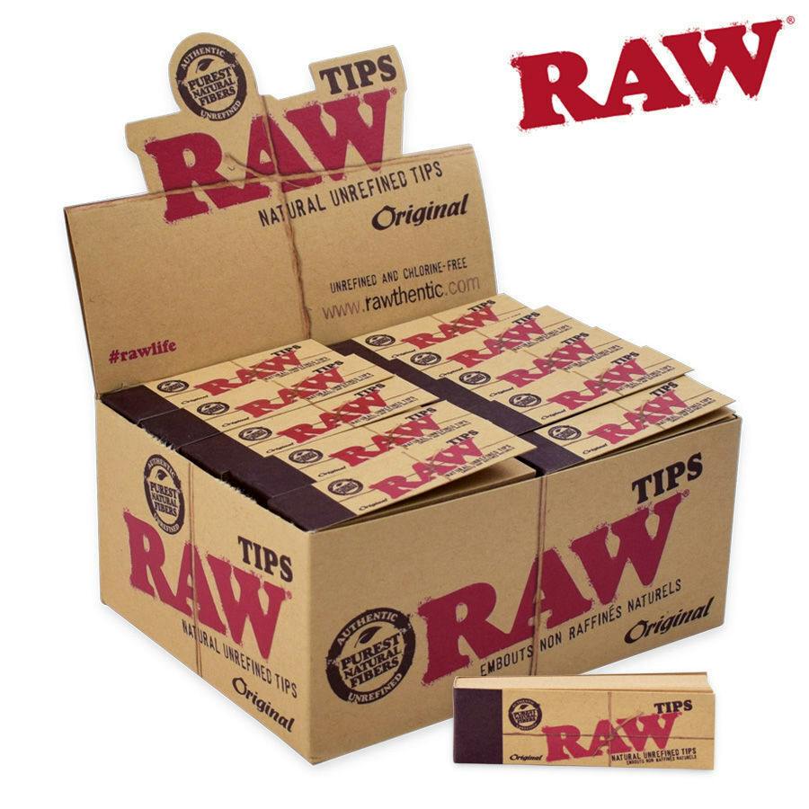 RAW UNBLEACHED TIPS 50 TIP BOOKLET