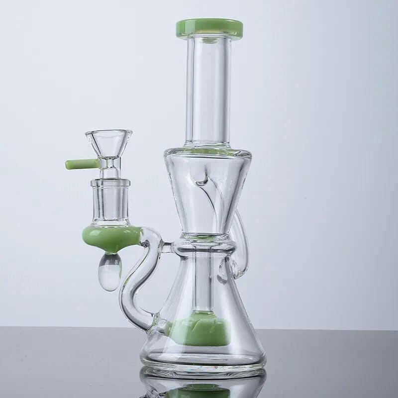 Potherb Percolator Bong w/ handle - 7"