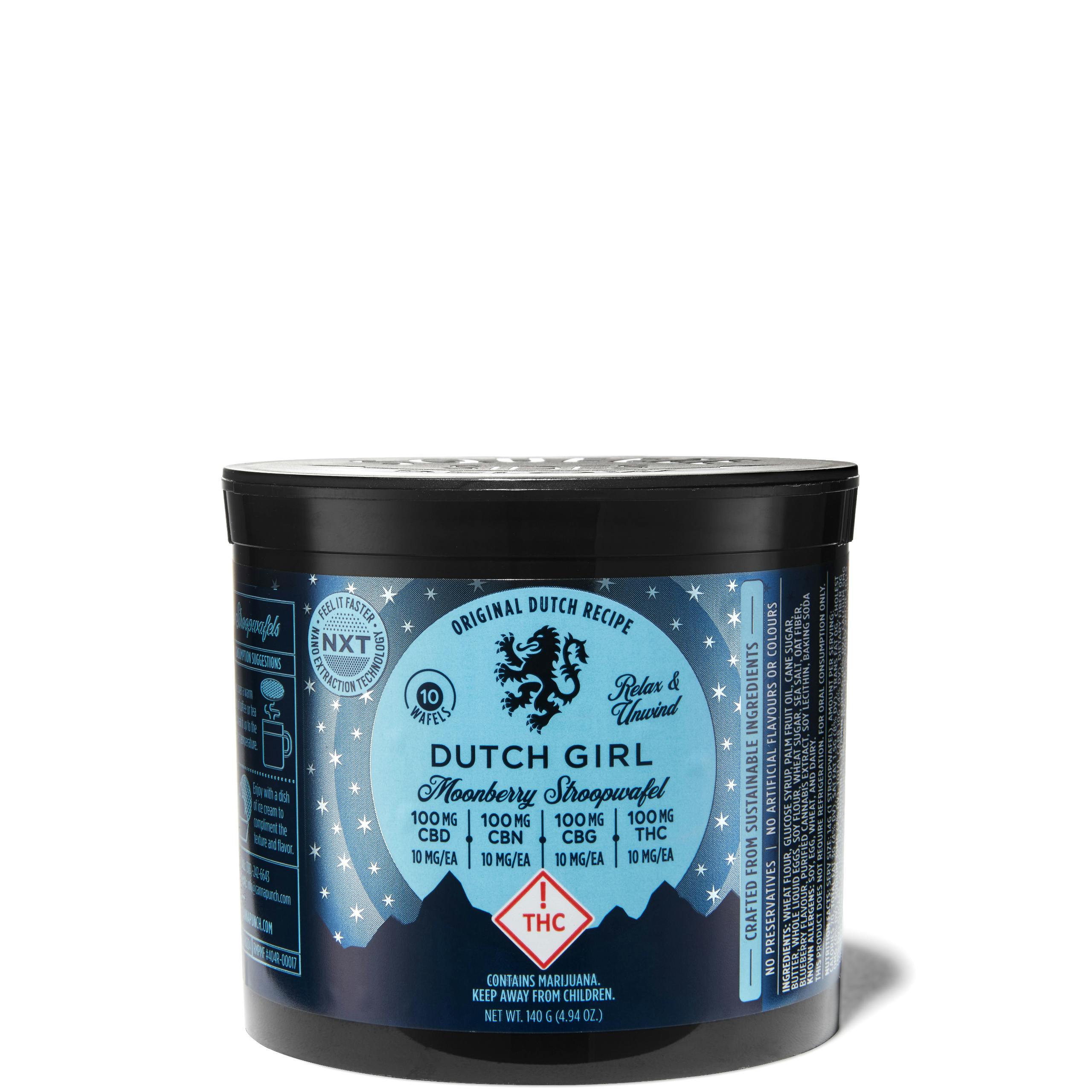 1:1:1:1 Moonberry (100mg THC | 100mg CBD | 100mg CBG | 100mg CBN) | Dutch Girl - Stroopwafels